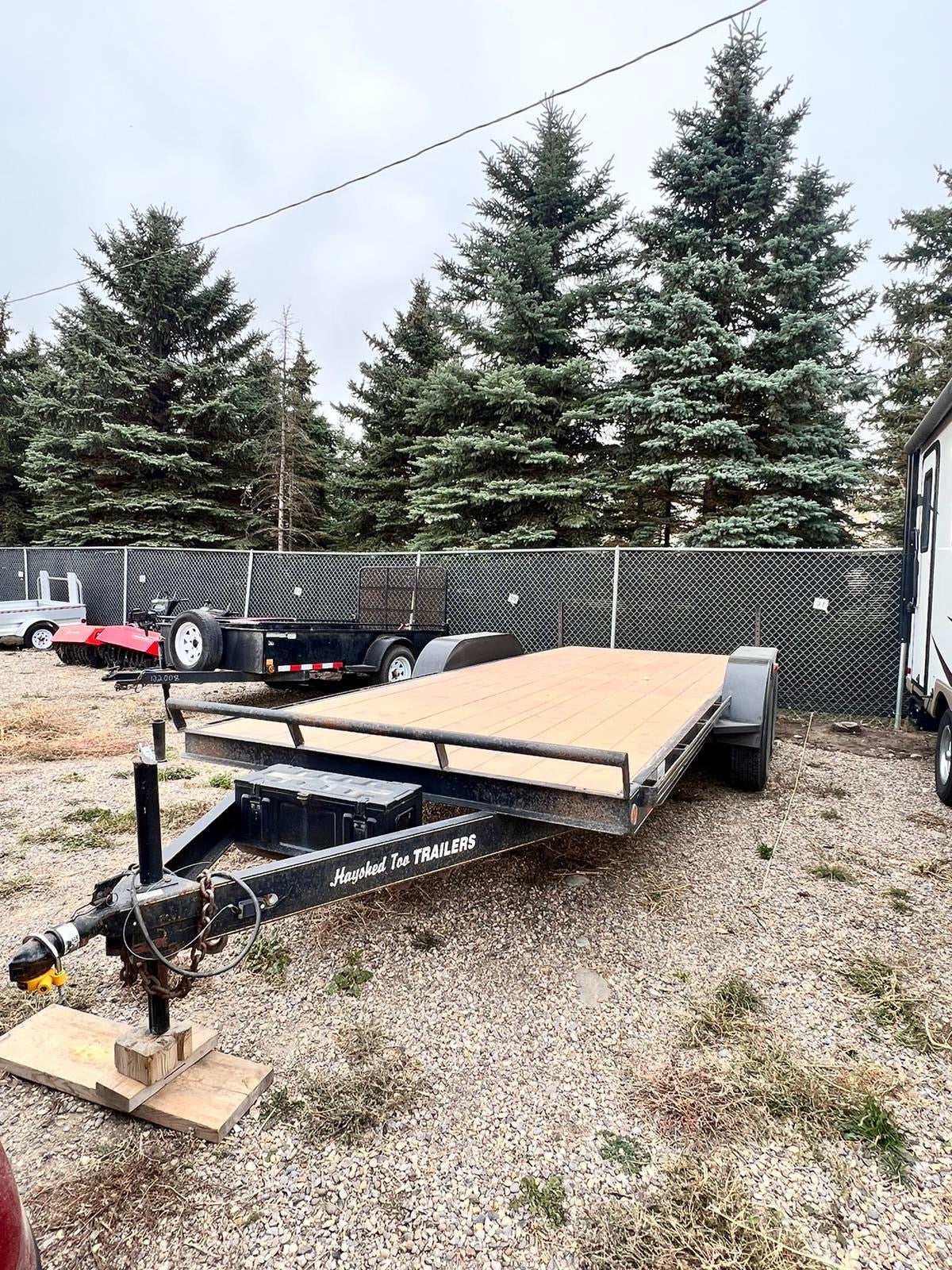 7×18 Flat Deck Car Hauler