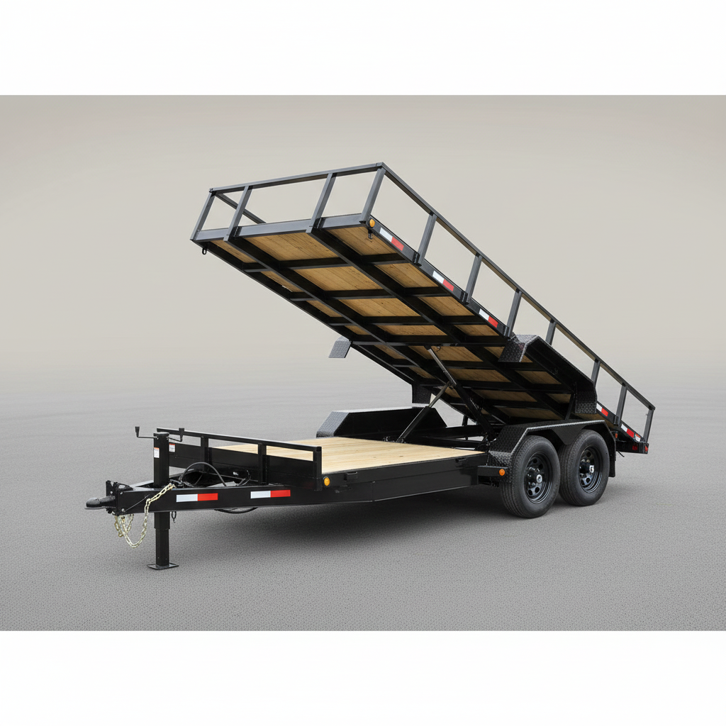 8×24 Hydraulic Tilt Deck Trailer