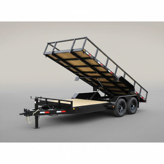 8×24 Hydraulic Tilt Deck Trailer
